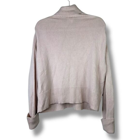 Club Monaco Cashmere Rose Pink Kirstin Cashmere Turtleneck Pullover Sweater - Picture 5 of 6